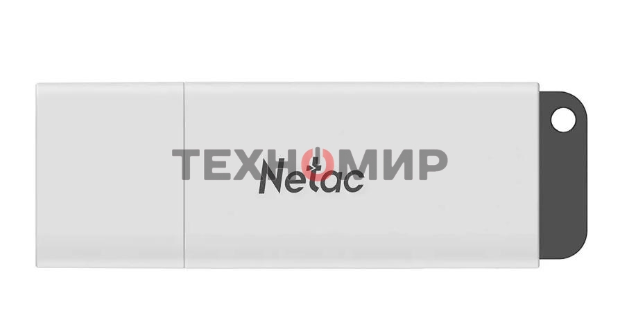 Флешка USB Netac U185 (NT03U185N-016G-20WH), 16Gb, USB 2.0, R/W 25/10, белый/серый