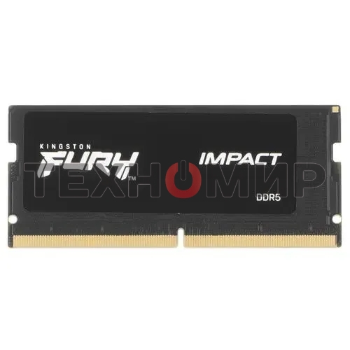 Оперативная память Kingston Fury Impact, DDR5, 16GB (1x16 GB), 5600 MHz, CL40, SO-DIMM
