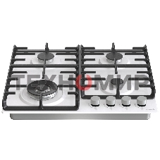 Газовая варочная панель Gorenje GT642AXW, 4 конфорки, закаленное стекло, белый