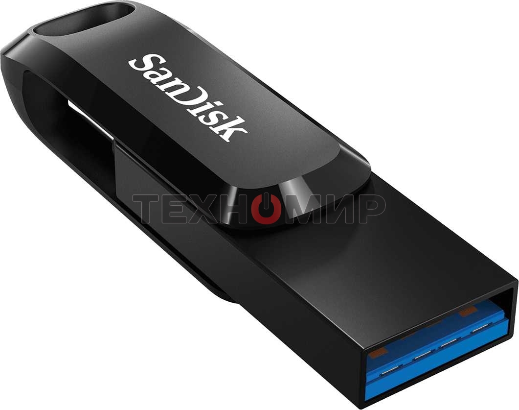 Флешка USB Sandisk 128Gb Ultra Dual Go SDDDC3-128G-G46 USB3.1 черный