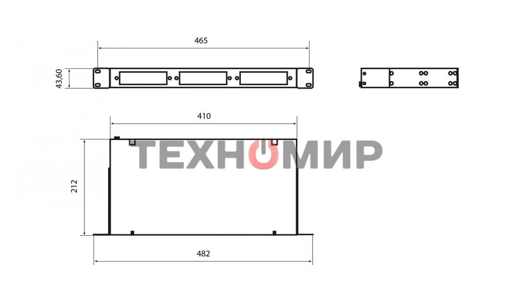 Бокс оптический универсальный 19