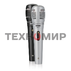 Микрофон проводной BBK CM215 2.5м черный/серебристый