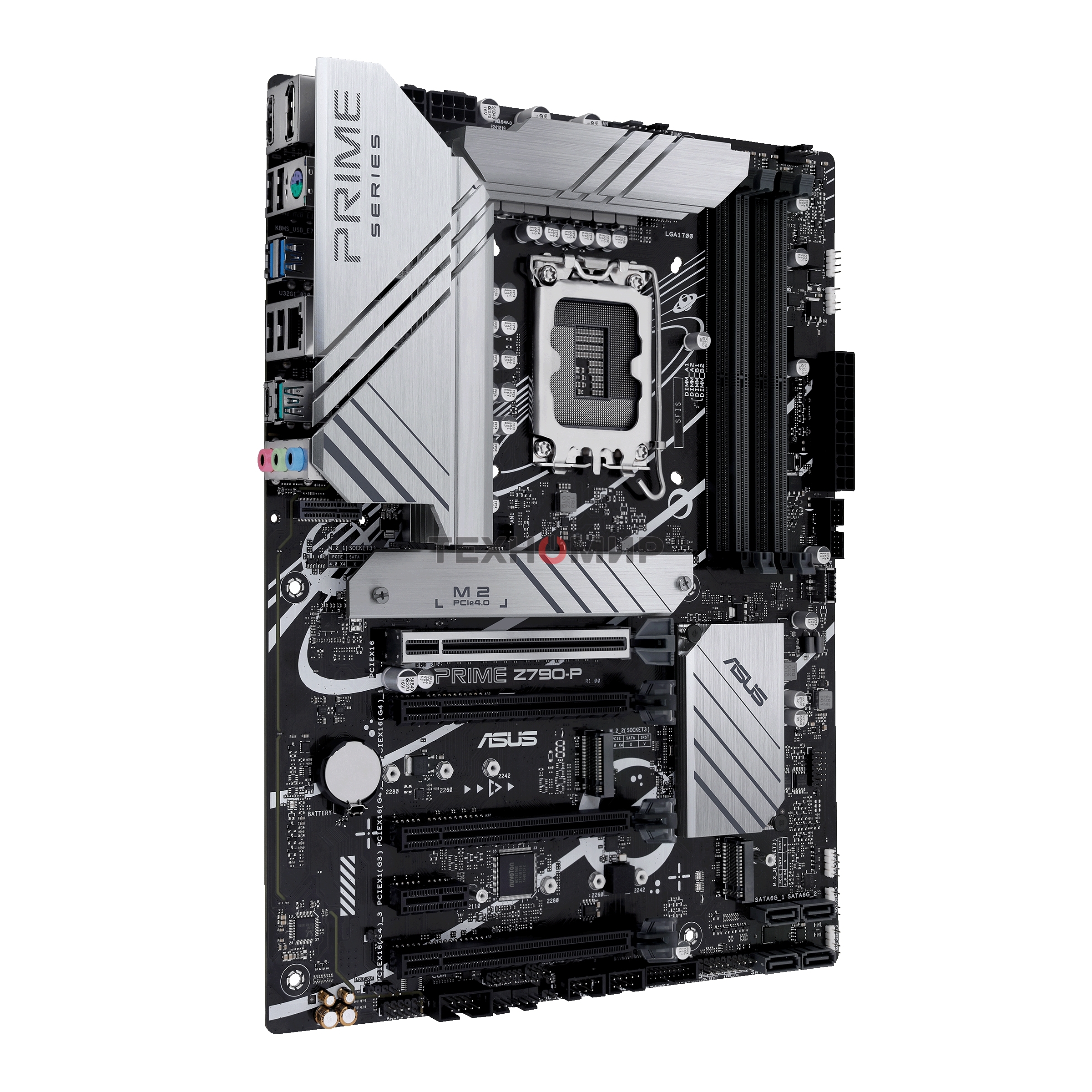 Материнская плата ASUS PRIME Z790-P, LGA 1700, Intel Z790, 4xDDR5, 4xSATA, 3xM.2 PCIe 4.0 x4, 1xPCIe 5.0 x16, 3xPCIe x4, 1xPCIe x1, 1xHDMI, 1xDP, 1xUSB-C 3.2 Gen 2x2, 1xUSB 3.2 Gen 2, 2xUSB 3.2 Gen 1, 4xUSB 2.0, 1x 2.5Gb LAN, 3x3.5 мм, 7.1, ATX