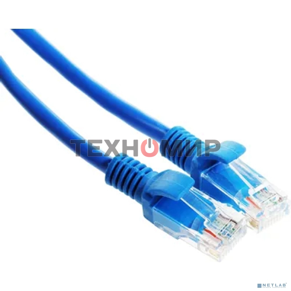 Патч-корд UTP Cablexpert PP12-10M/B cat.5e, 10м, литой, многожильный, синий