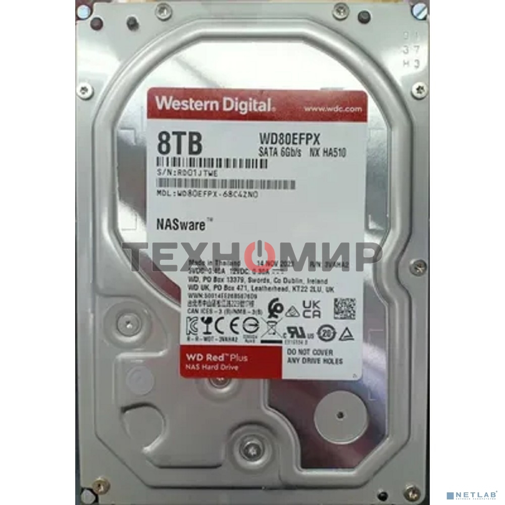 Жесткий диск HDD WD 8Tb, 5640RPM, SATA 3.5