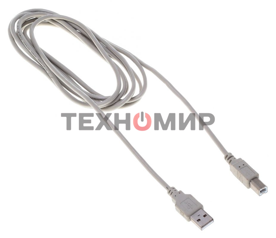 Кабель Buro BHP RET USB_BM30 USB A(m) USB B(m) 3м серый блистер