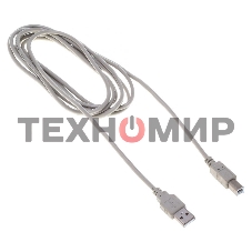 Кабель Buro BHP RET USB_BM30 USB A(m) USB B(m) 3м серый блистер