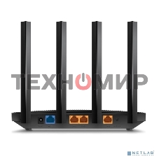 Роутер TP-Link AX1500 Dual-Band Wi-Fi 6 RouterSPEED: 300 Mbps at 2.4 GHz + 1201Mbps at 5 GHzSPEC: 4× Antennas, 1GHz Dual Core CPU, 1× Gigabit WAN Port + 3× Gigabit LAN Ports, 1024-QAM, OFDMAFEATURE: Tether App, WPA3, Access Point Mode, IPv6 Supported, IPT