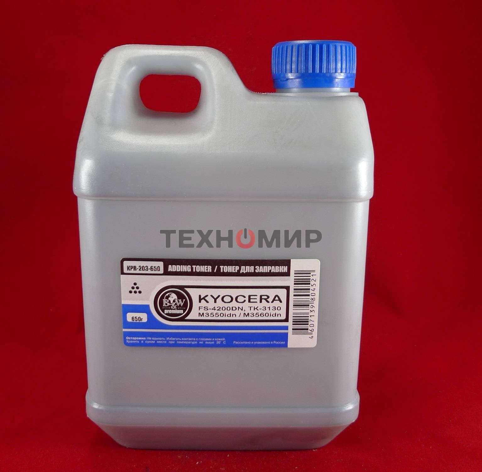 Тонер Kyocera TK-3130, FS-4200DN/4300DN, M3550idn/M3560idn (кан. 650г) B&W Premium (Tomoegawa) фас Россия