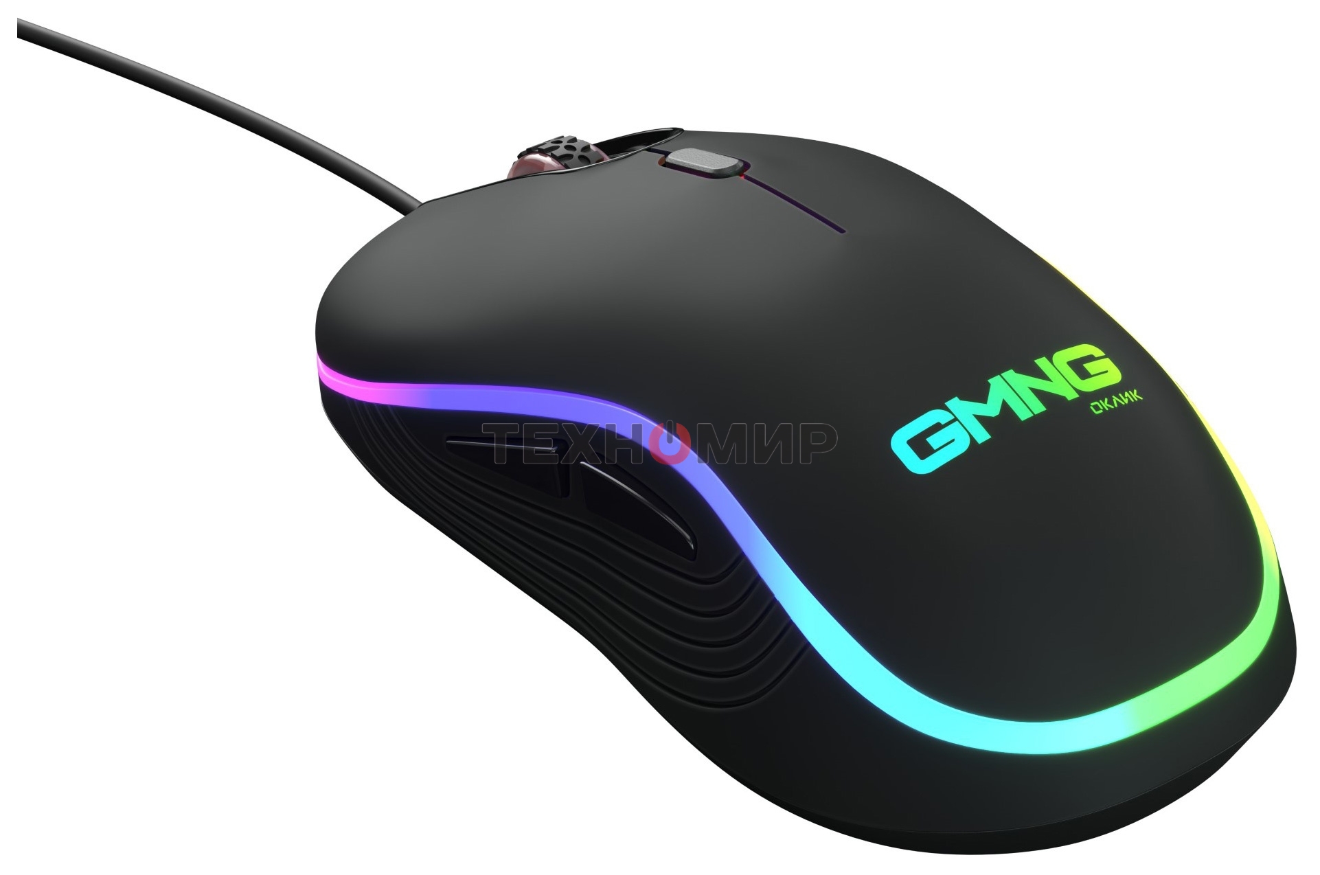 Мышь проводная Oklick GMNG 723GM черный, 3200 dpi, USB, кнопки - 6