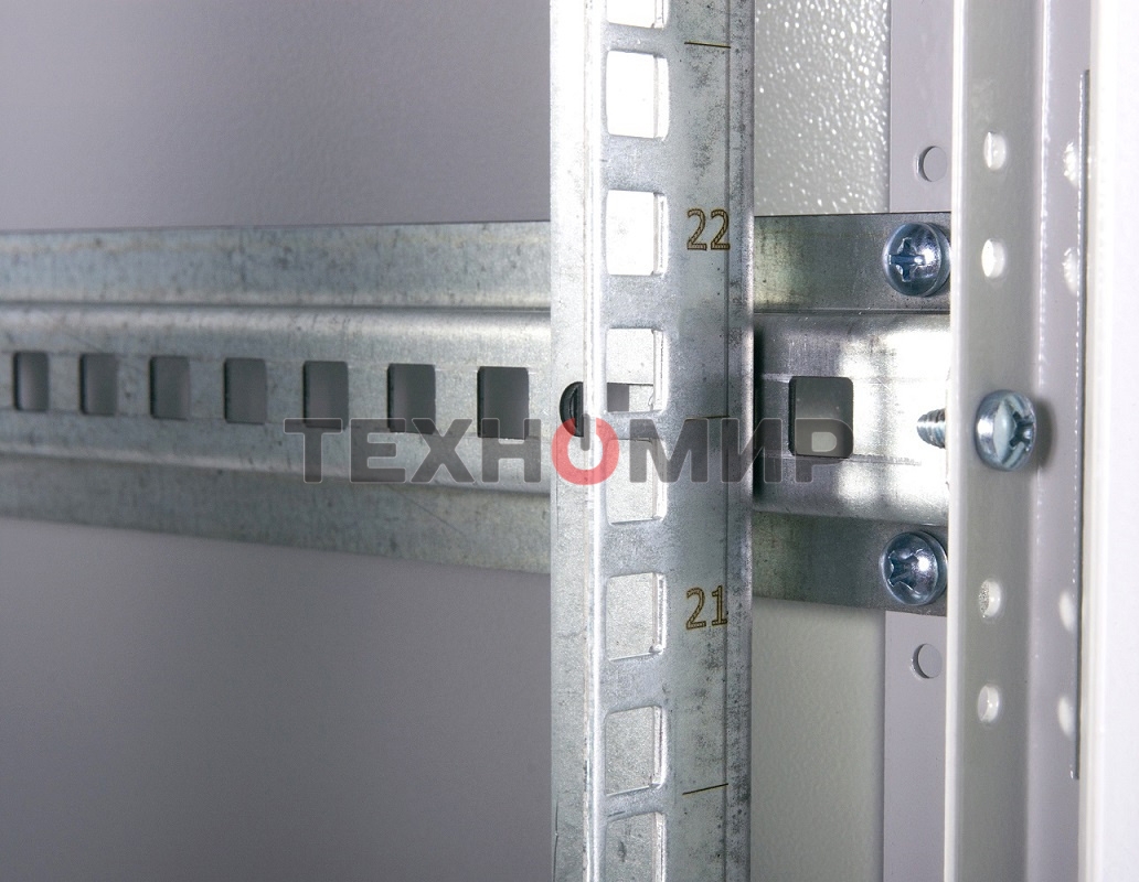 Шкаф телекоммуникационный напольный ЭКОНОМ 42U (600 × 600) дверь металл 2 шт.