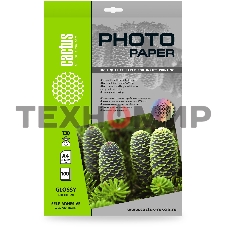 Фотобумага Cactus CS-GSA4130100 A4/130г/м2/100л. глянцевое самоклей. для струйной печати
