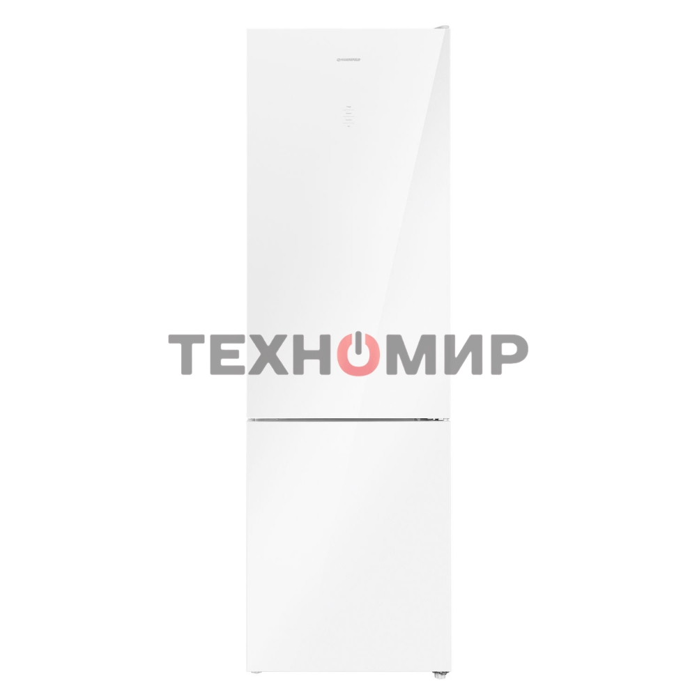 Холодильник Maunfeld MFF200NFW белый глянц. двухкамерный 271/106л морозилка снизу