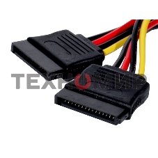 Кабель питания 2xSATA (от разъема Molex (IDE) блока питания), 15 см ExeGate