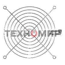 Решетка для вентилятора 140x140 ExeGate EG-140MR (140x140 мм, металлическая, круглая, никель)