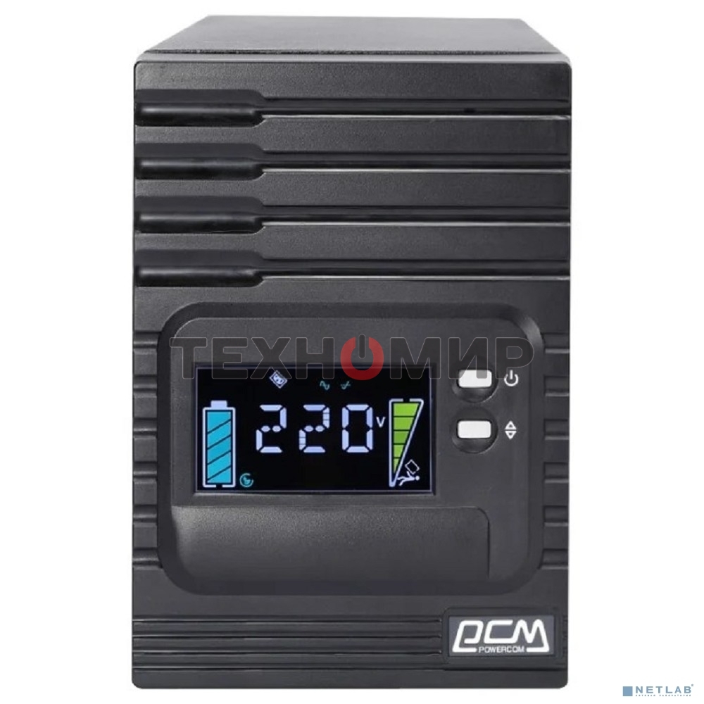 Источник бесперебойного питания Powercom Smart King Pro+ SPT-1500-II LCD 1200Вт 1500ВА черный