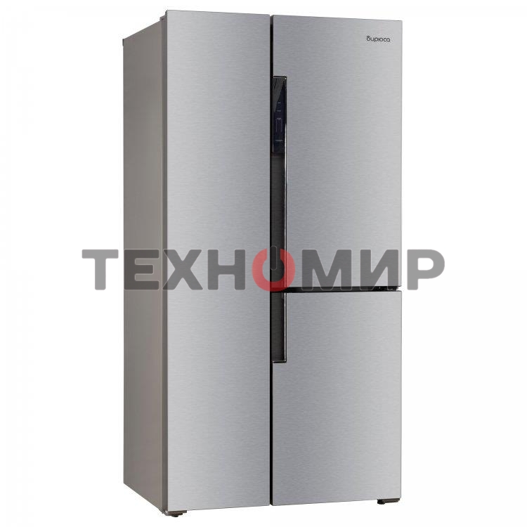 Холодильник Бирюса TD 563 I нержавеющая сталь трехкамерный 207/223 л морозилка слева, NoFrost, Side-by-side
