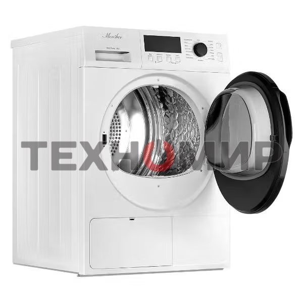 Сушильная машина MONSHER MDM 631 Blanc белый, 8 кг, сушка - тепловой насос, программ - 16, 59.5 x 84.5 x 62.5 см