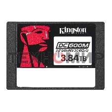 Накопитель SSD Kingston SSD DC600M, 3840Gb, SATA III, 2.5