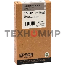 Картридж струйный Epson C13T603900 светло-серый для Epson Sty Pro 7800/9800/7880/9880 (220мл)