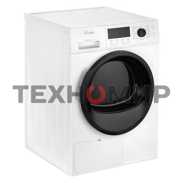 Сушильная машина MONSHER MDM 631 Blanc белый, 8 кг, сушка - тепловой насос, программ - 16, 59.5 x 84.5 x 62.5 см