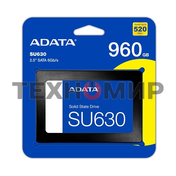 Накопитель SSD ADATA SU630, 960Gb, SATA III, 2.5