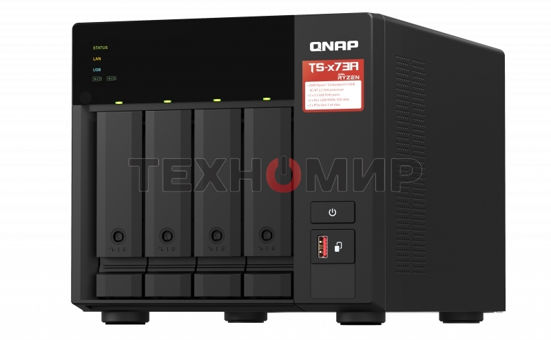 Сетевое хранилище NAS Qnap TS-473A-8G 4-bay Ryzen V1500B