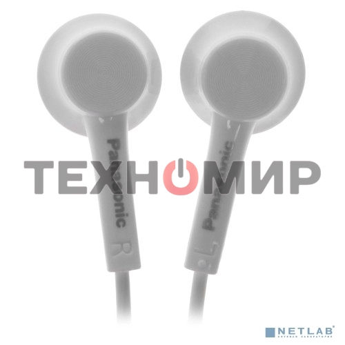 Наушники внутриканальные Panasonic RP-TCM115GCW 10-24000Гц 1.2м 3.5мм 98дБ микрофон белые