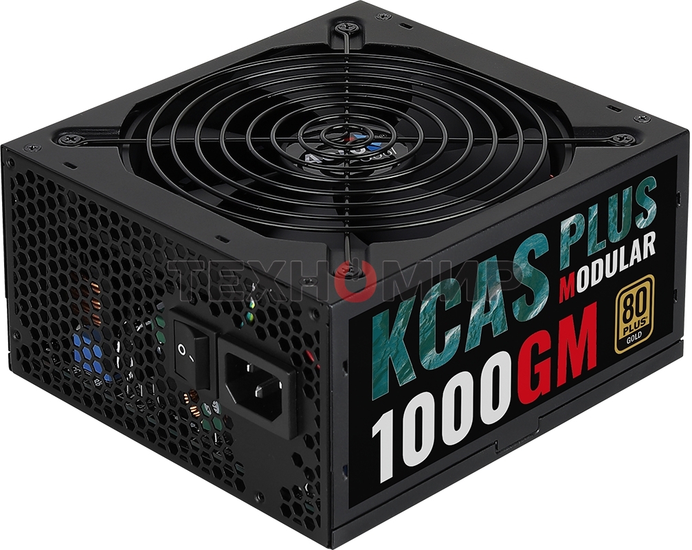 Блок питания Aerocool/Formula 1000W Retail KCAS PLUS 1000GM, 80 PLUS Gold, ATX v2.4, модульный, fan 14cm, 6x PCI-E [6+2-Pin], 10x SATA, 6x MOLEX