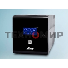 Источник бесперебойного питания PowerMan Smart Sine 1000 черный (Pure Sine Wave/LCD Display/USB/Software/RJ11/45)