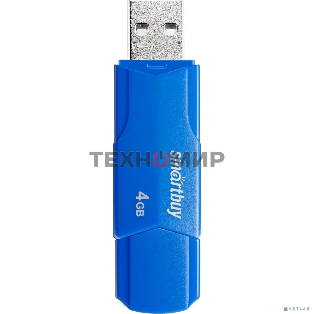 Флешка USB Smartbuy CLUE Blue (SB4GbCLU-BU), 4Gb, USB 2.0, R/W 15/8, синий