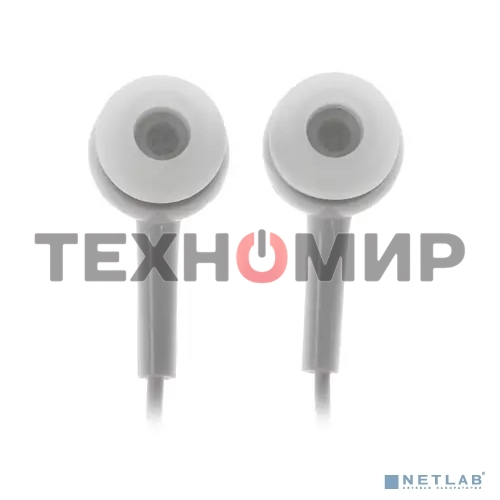 Наушники внутриканальные Panasonic RP-TCM115GCW 10-24000Гц 1.2м 3.5мм 98дБ микрофон белые