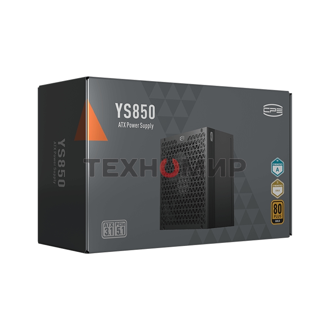 Блок питания PCCooler P5-YS850-G1F, 850Вт, 80 PLUS Gold, 135мм, модульный, черный