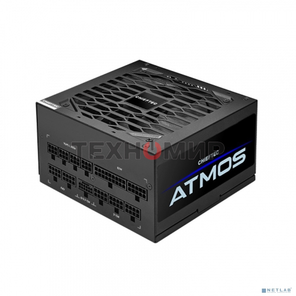Блок питания Chieftec Atmos CPX-850FC, 850Вт, 80 PLUS Gold, 135мм, модульный, черный