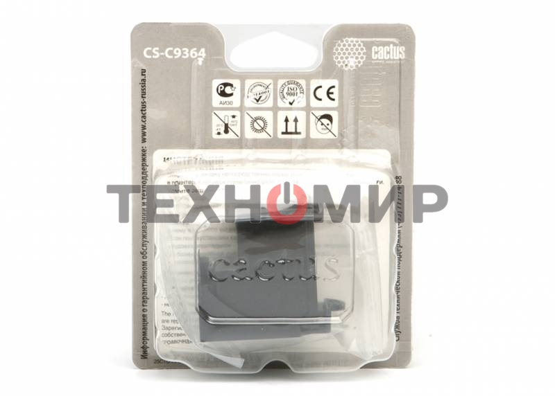 Картридж струйный Cactus CS-C9364 №129 черный (15 мл.) для HP PS 8053/8753/5943/2573/DJ 5900series