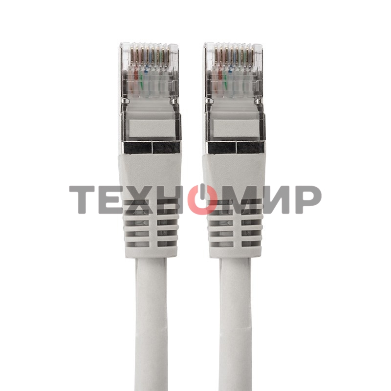 Пaтч-корд Rexant F/UTP, cat.6, RJ45-RJ45, экранированный, PVC серый, 5м