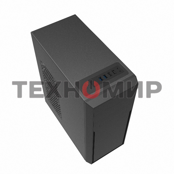 Компьютерный корпус c блоком питания 450 Ватт/Case Foxline FL-302-FZ450-U32 ATX case, black, w/PSU 450W 8см, w/2xUSB 2.0+2xUSB 3.0, w/pwr cord, w/o FAN