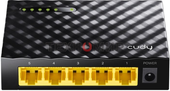 Коммутатор Cudy GS105D (L2) 5x1 Гбит/с неуправляемый