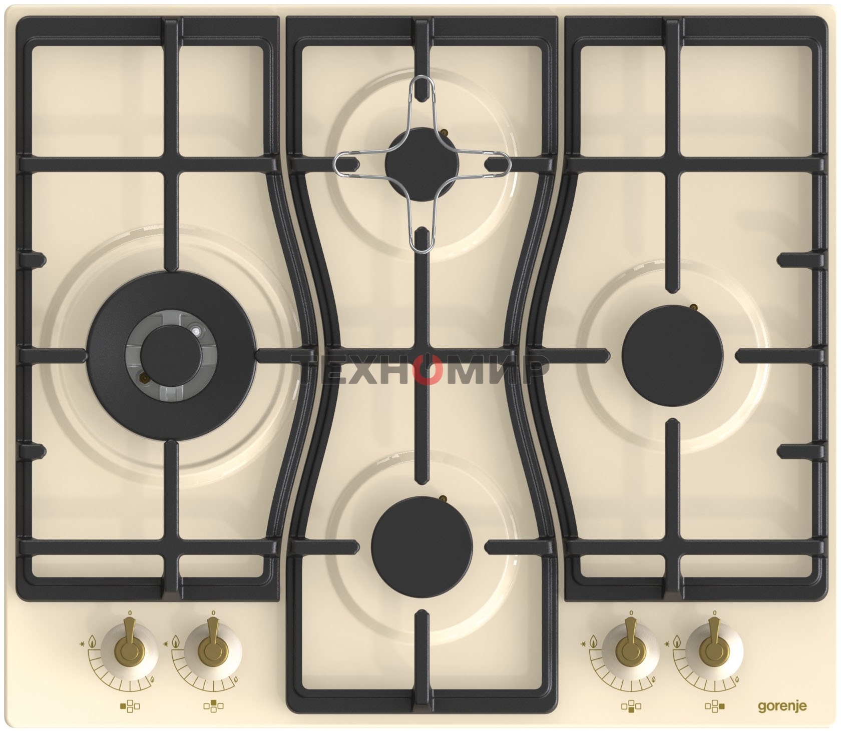 Газовая варочная панель Gorenje GW6D42CLI слоновая кость