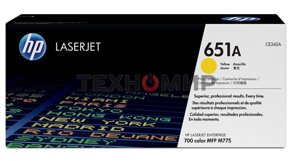 Картридж лазерный HP CE342A желтый LaserJet 700 Color MFP 775 (16000 стр.)