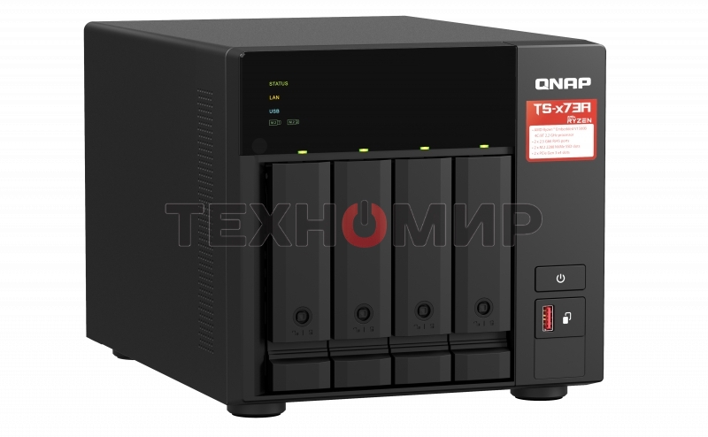 Сетевое хранилище NAS Qnap TS-473A-8G 4-bay Ryzen V1500B