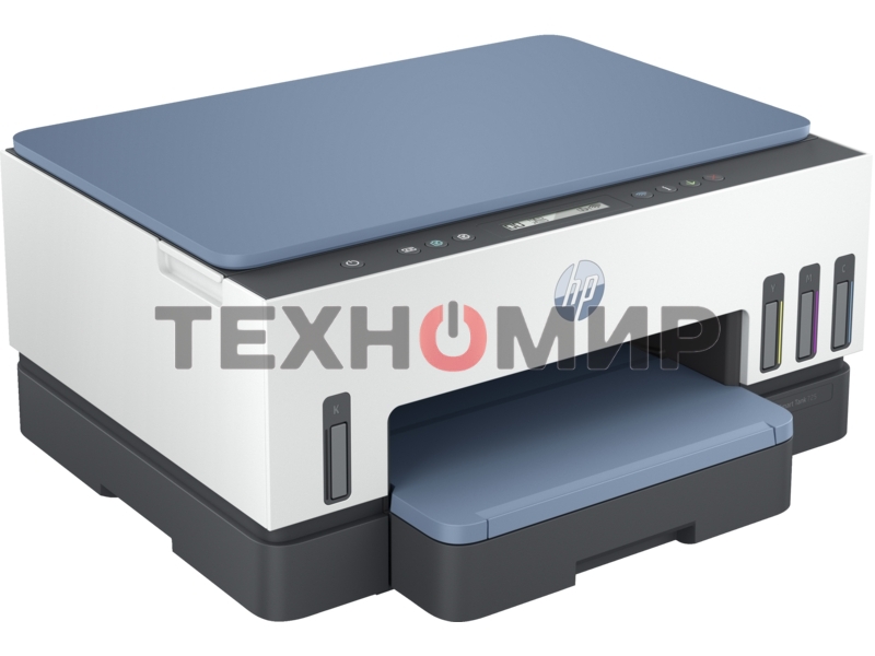 МФУ струйное HP Smart Tank 725 All-in-One (28B51A), A4, цветной, печ. 15 стр/мин. (ч/б) 9 стр/мин. (цвет), 1200x1200 dpi, Bluetooth, USB Type-A, Wi-Fi