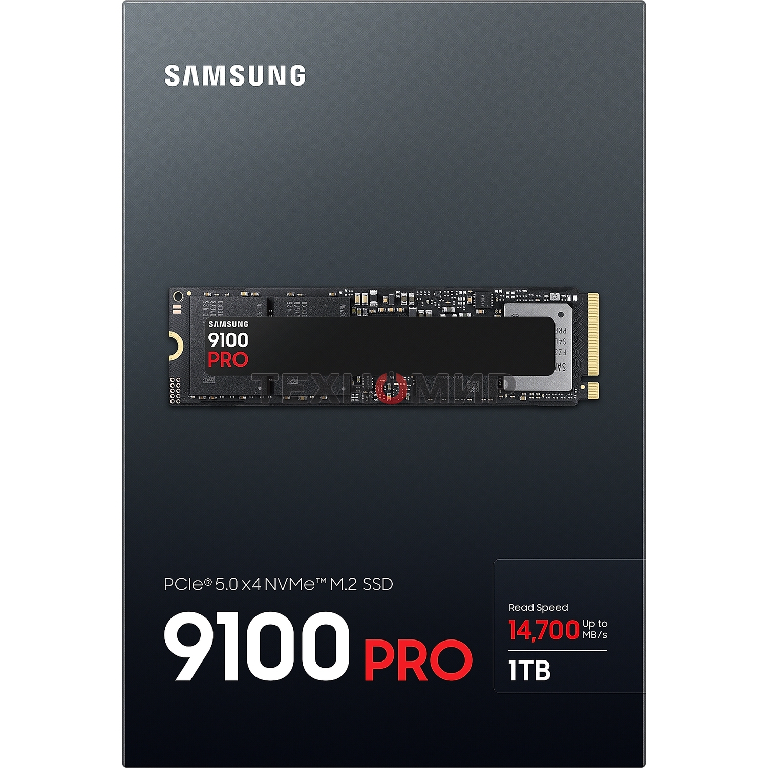 Накопитель SSD 1Tb Samsung 9100 PRO, M.2, PCI-E 5.0 x4, TLC 3D NAND [R/W - 14800/13400 Mb/s]