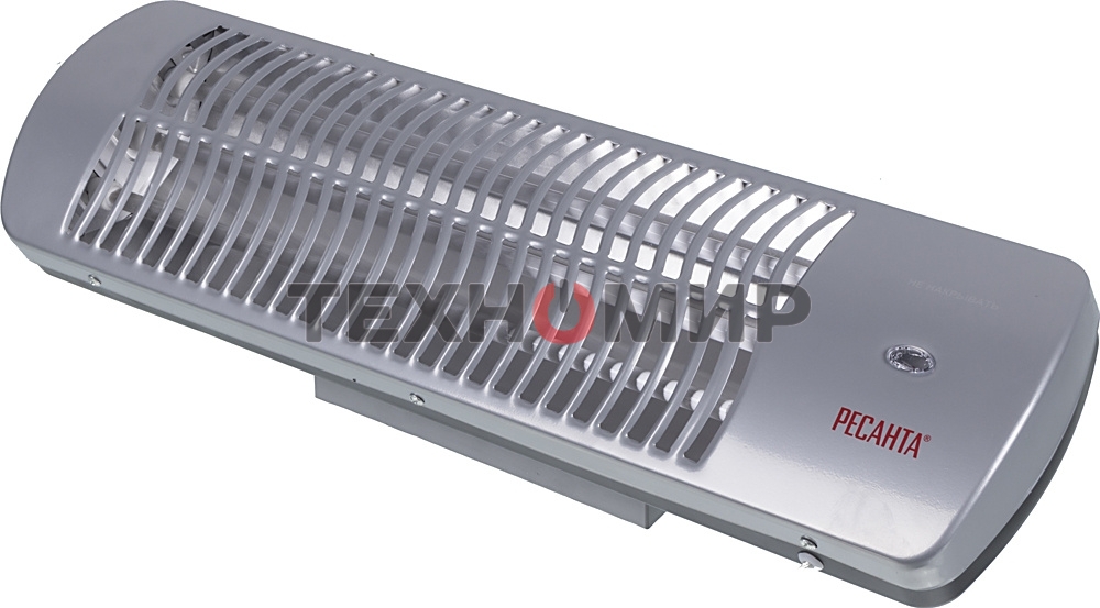 Обогреватель инфракрасный Ресанта ИКО-1500Л, серый, кварцевый, 1500 Вт, 25 м2, термостат