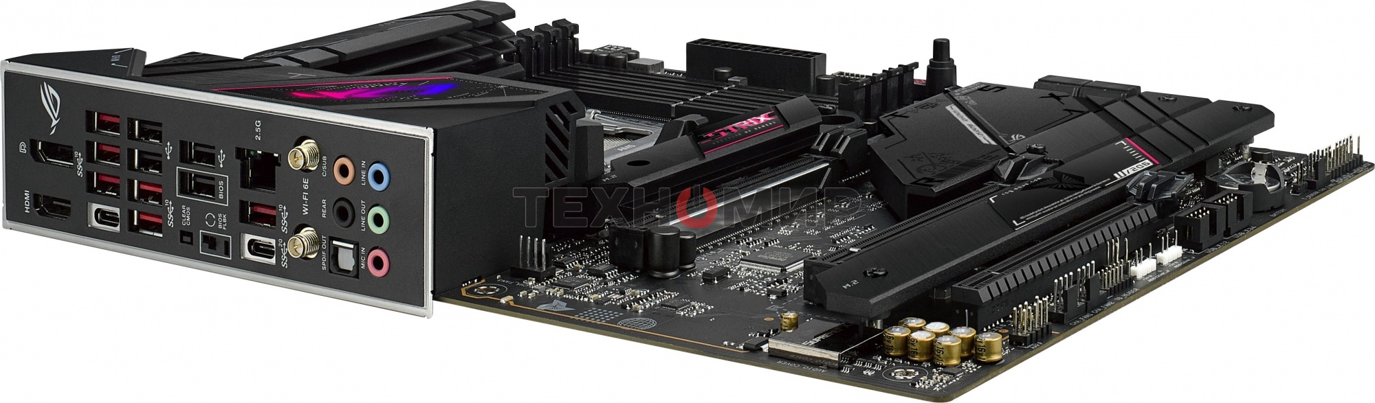 Материнская плата ASUS ROG STRIX B650E-E GAMING WIFI, AM5, AMD B650, 4xDDR5, 4xSATA, 4xM.2, 1xPCI-E 4.0 x4, 1xPCI-E 5.0 x8, 1xPCI-E 5.0 x16, 1xDP, 1xHDMI, 1x 2.5Gb LAN, 4xUSB-A 3.2 Gen 2, 6xUSB-A 3.2 Gen 2, 1xUSB-C 3.2 Gen 2, 1xUSB-C 3.2 Gen 2x2, 5x3.5 мм