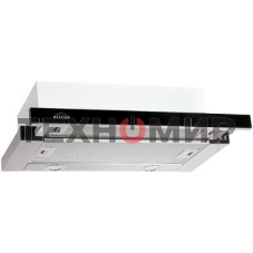 Вытяжка встраиваемая Elikor Интегра Glass 45Н-400-В2Д нержавеющая сталь/черное стекло, 45 см, 400 куб. м/ч, 55 дБ