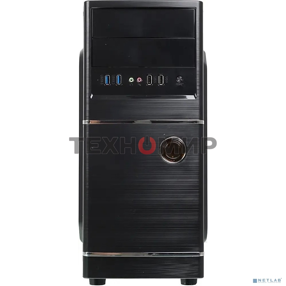 Компьютерный корпус Accord ACC-B301 черный без БП ATX 3x120мм 2xUSB2.0 2xUSB3.0 audio