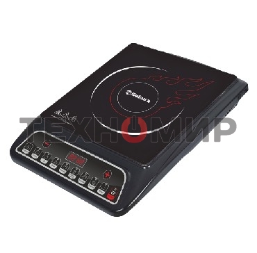 Плита настольная индукционная Sakura SA-7152RF 2000 Вт, индукционный нагревательный элемент, ЖК- дисплей