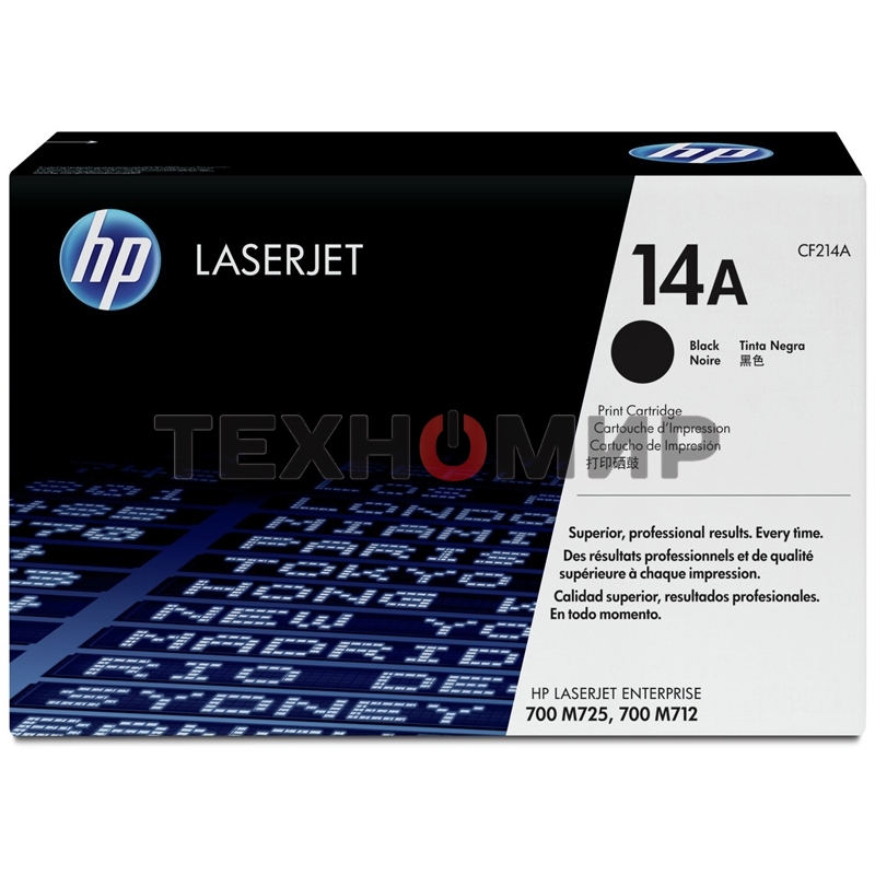 Картридж лазерный HP CF214A черный LaserJet 700 MFP M712 (10 000 стр.)