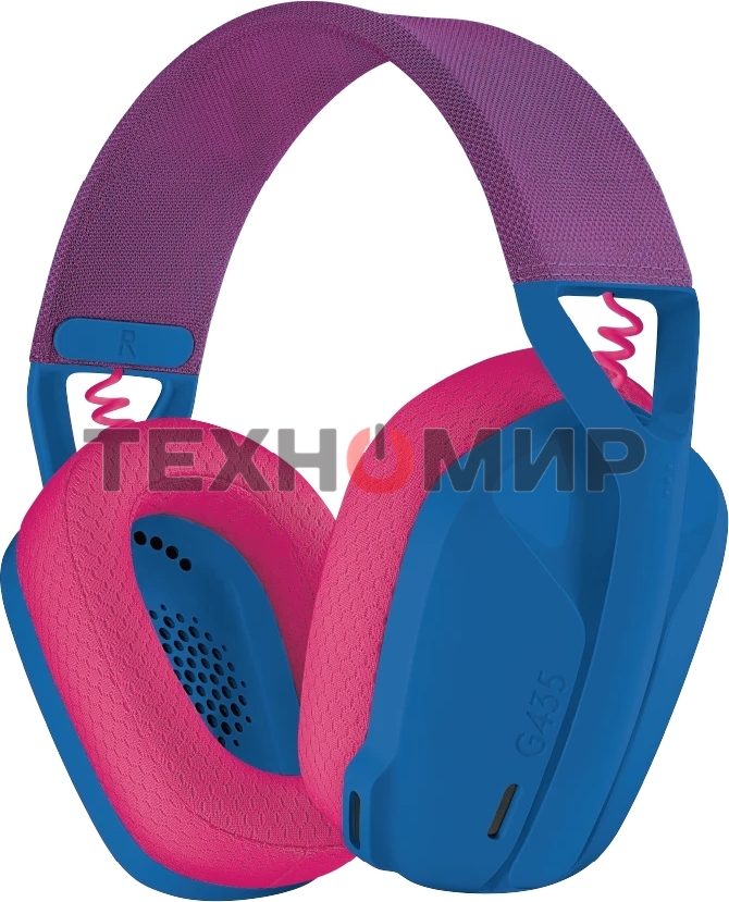 Гарнитура беспроводная Logitech Headset G435 LIGHTSPEED Wireless Gaming BLUE - Retail